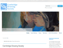 Tablet Screenshot of cambridgedrawingsociety.org